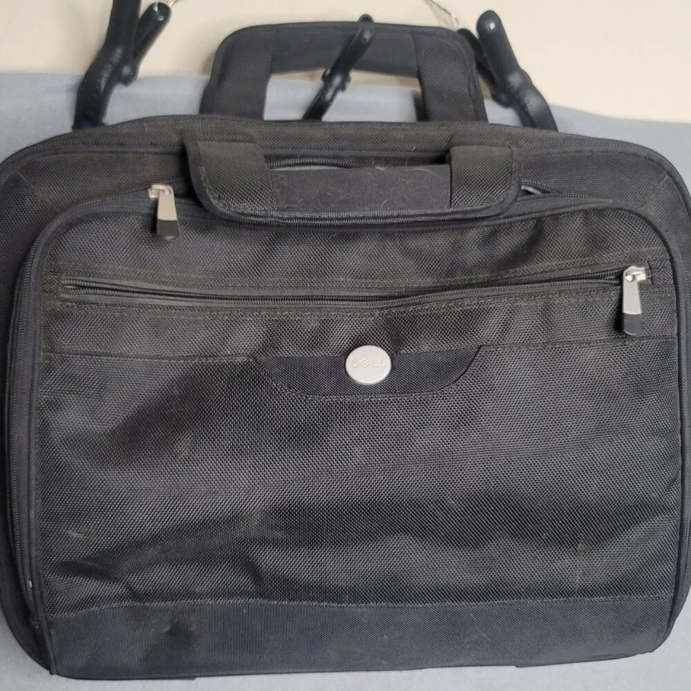 Dell Laptop Computer Carrying Case Shoulder Strap Messenger Tote Bag Black